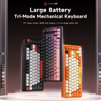 AJAZZ AK820 MAX new magnetic switch Type-C wired-computer game keyboard upgrade pad mechanical keyboard cool RGB lighting
