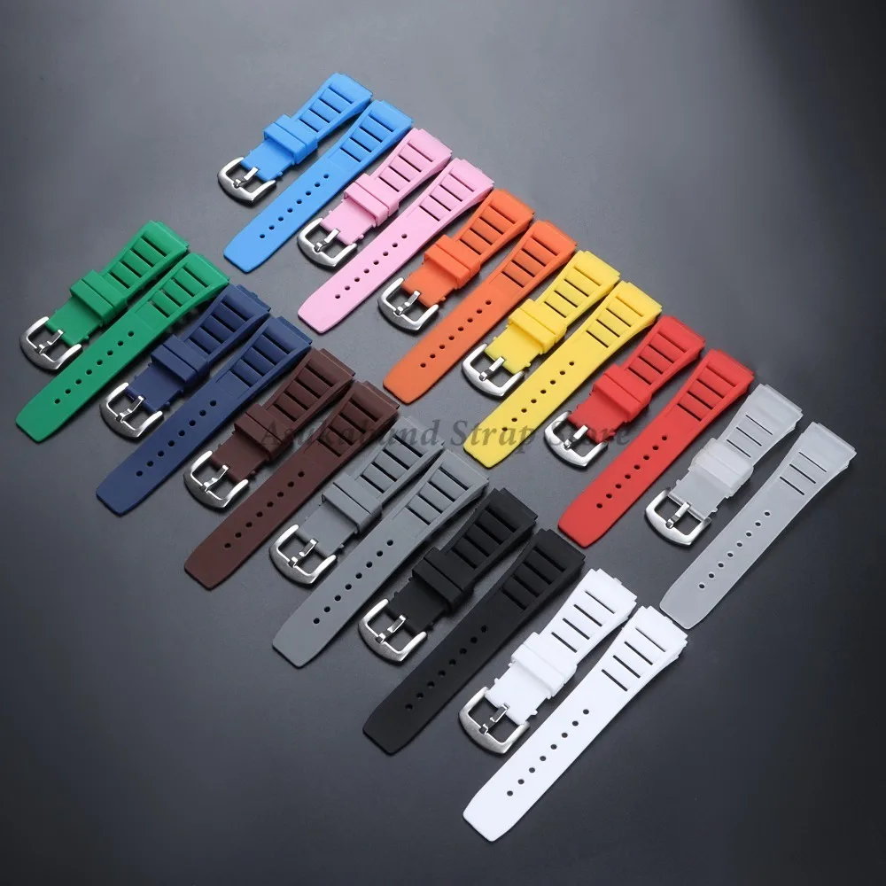 Premium Waterproof Silicone Sport Watch Strap - Soft Diving Rubber Bracelet