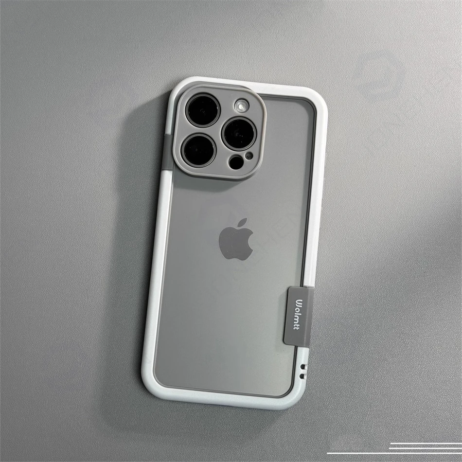 Dual Color Shockproof Bumper Case with Soft Silicone Frame