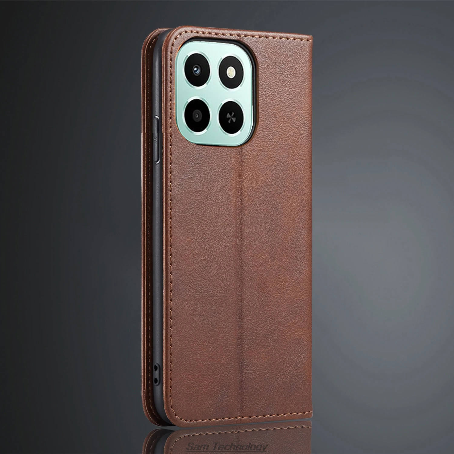 Magnetic Attraction Leather Wallet Flip Cover Case