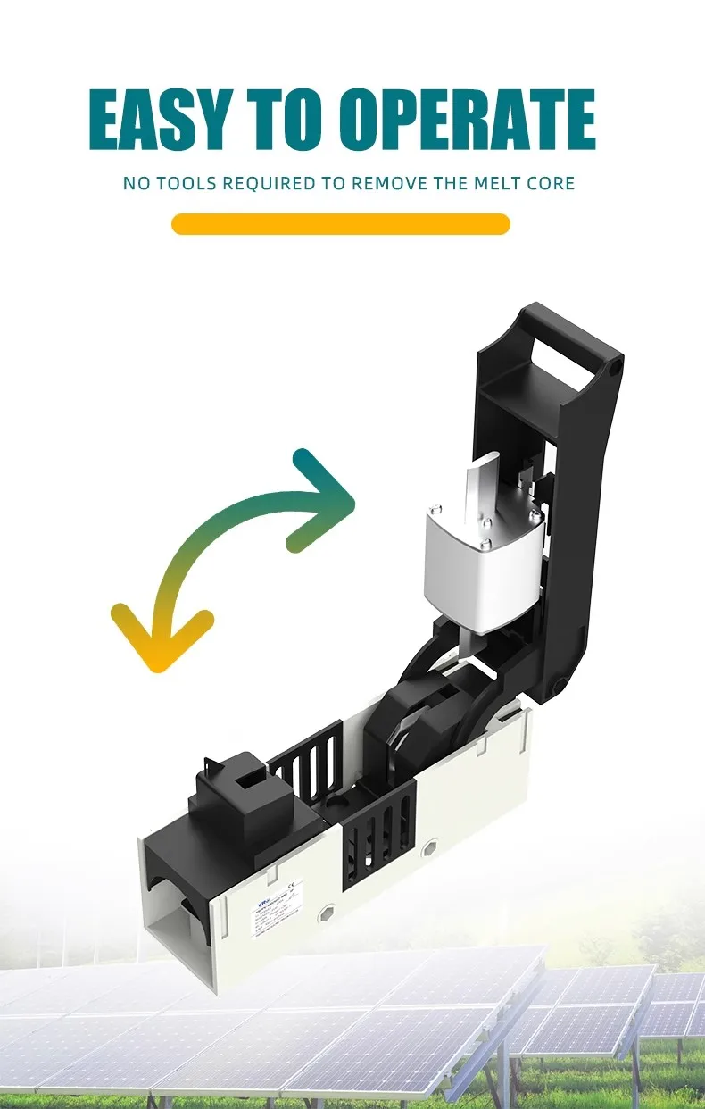 1000VDC Fuse Disconnector Switch 1P for NH2 battery fuse 400A Telecom Fuse