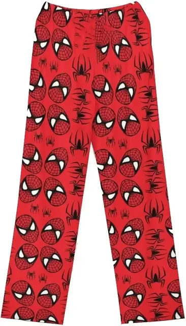 Spider-Man Cotton Loose Ladies Pajama Pants Pyjama Trousers Anime  Peripheral Sleep Bottoms Lounge Wear Girl Sleep Pants Spring - AliExpress