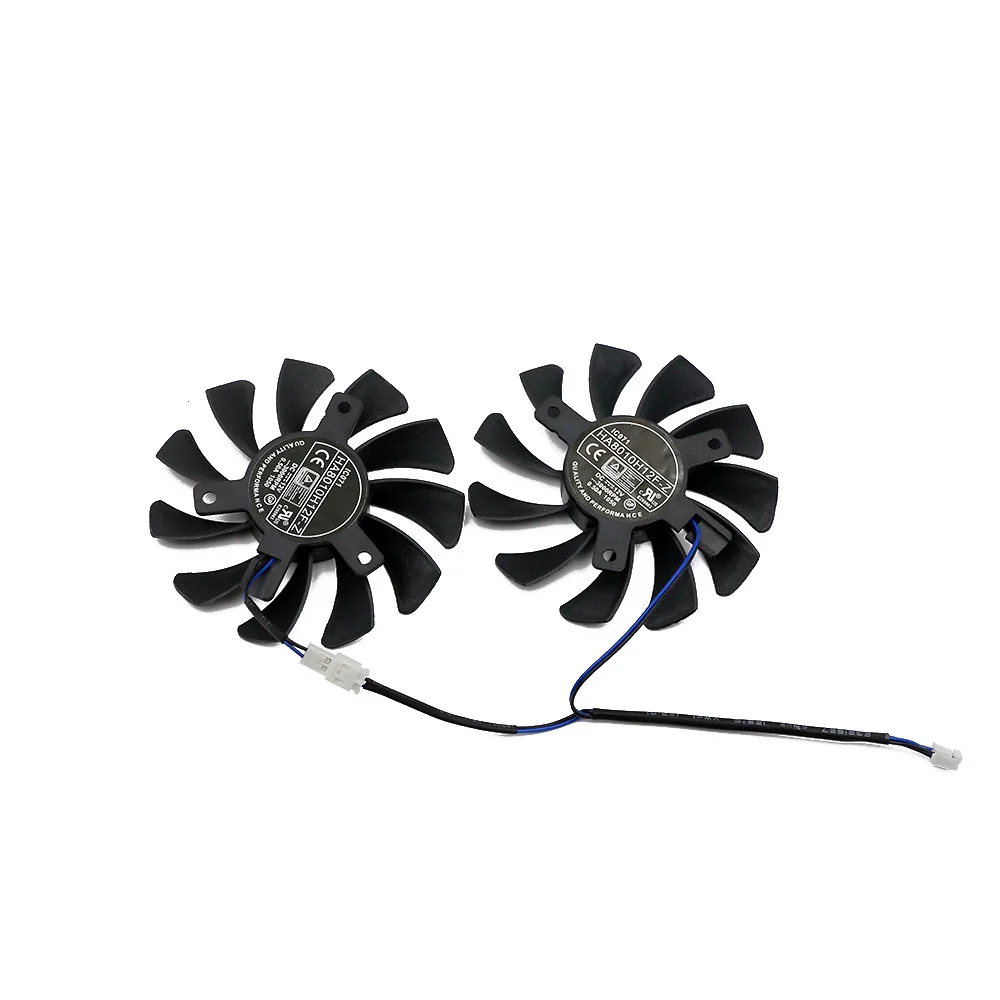 75MM HA8010H12F-Z GTX1050 GPU Cooler Fan Replacement For MSI GTX 1050 2GT OC 1050Ti 4GT Graphics Video Card Cooling Fans 2Pin gpu fan