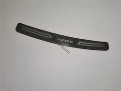 Stainless Steel Rear Bumper Protector Sill Trunk Guard Cover Trim (2)