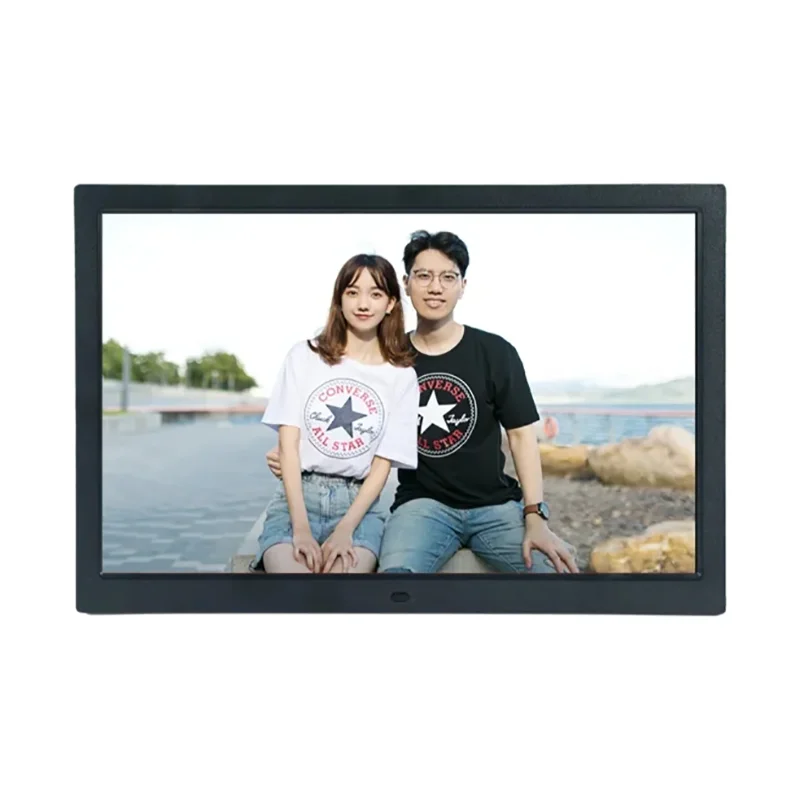 14 inch Digital photo frame 1366 * 768 Video Photo Calendar USB/SD White Digital photo frame Black Vertical screen