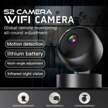 Mini HD WiFi Wireless Security Camera Smart Indoor Nanny Cam Covert Surveillance Camera Video DV Recorder 1