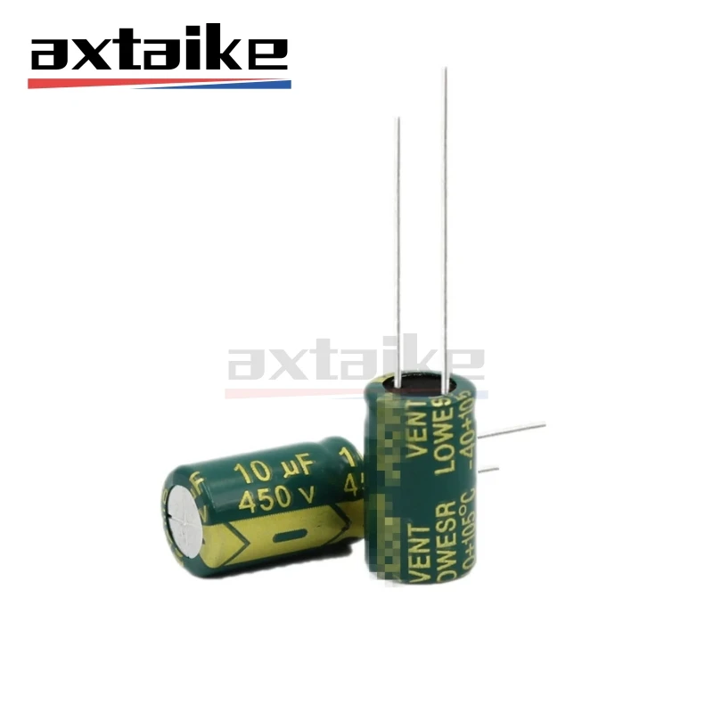 10/20/50PCS Aluminum Electrolytic Capacitor 10UF 50V 100V 250V 400V 450V 5*11MM 8*12MM 10*17MM High Frequency Low ESR DIP