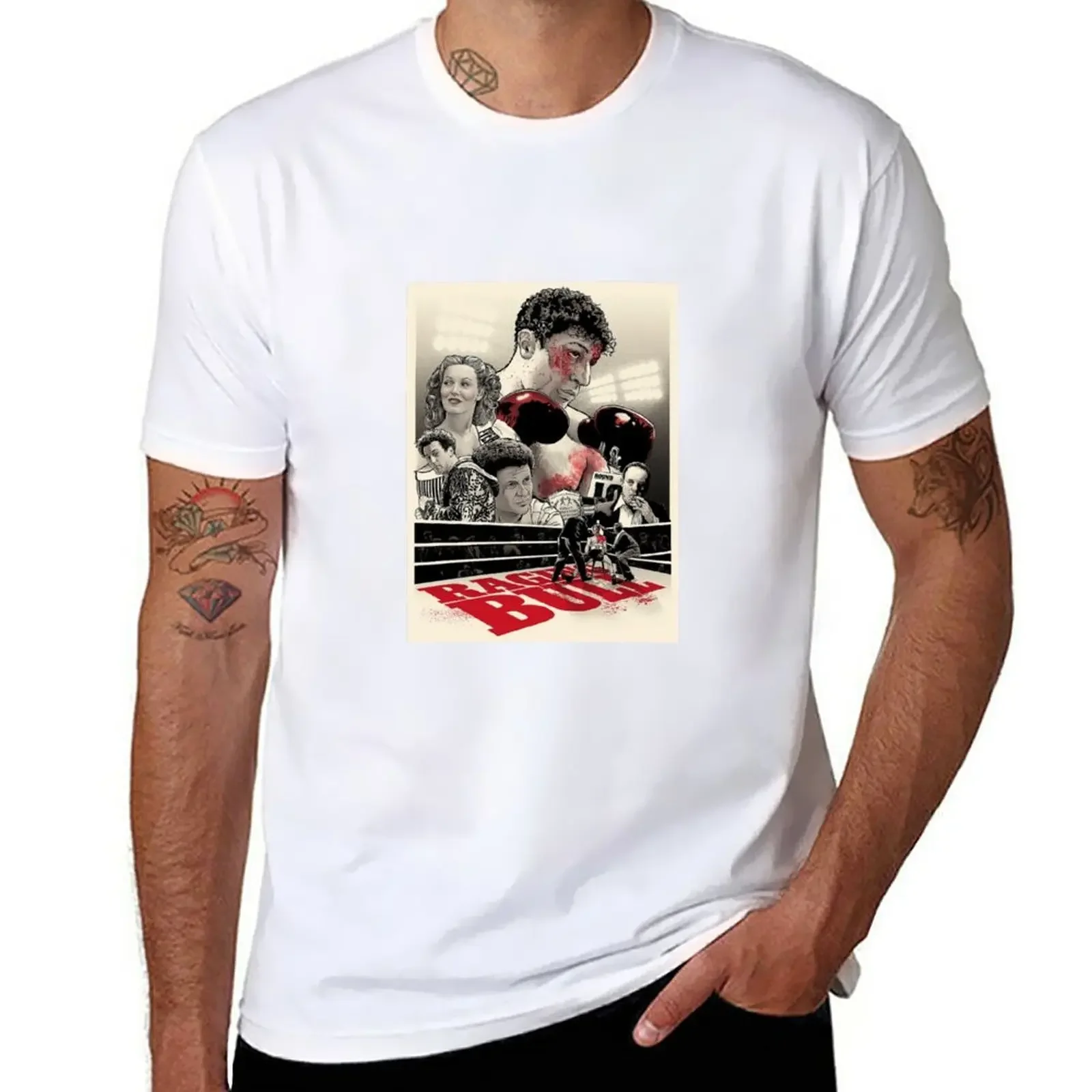 

Ragin Bull, Wild Bull Jake LaMotta Boxing T-Shirt tops summer tops customs Men's t-shirt