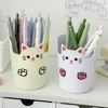 A desktop pen holder with cartoon high aesthetic value, multifunctional and large capacity desktop organizing makeup brush 2