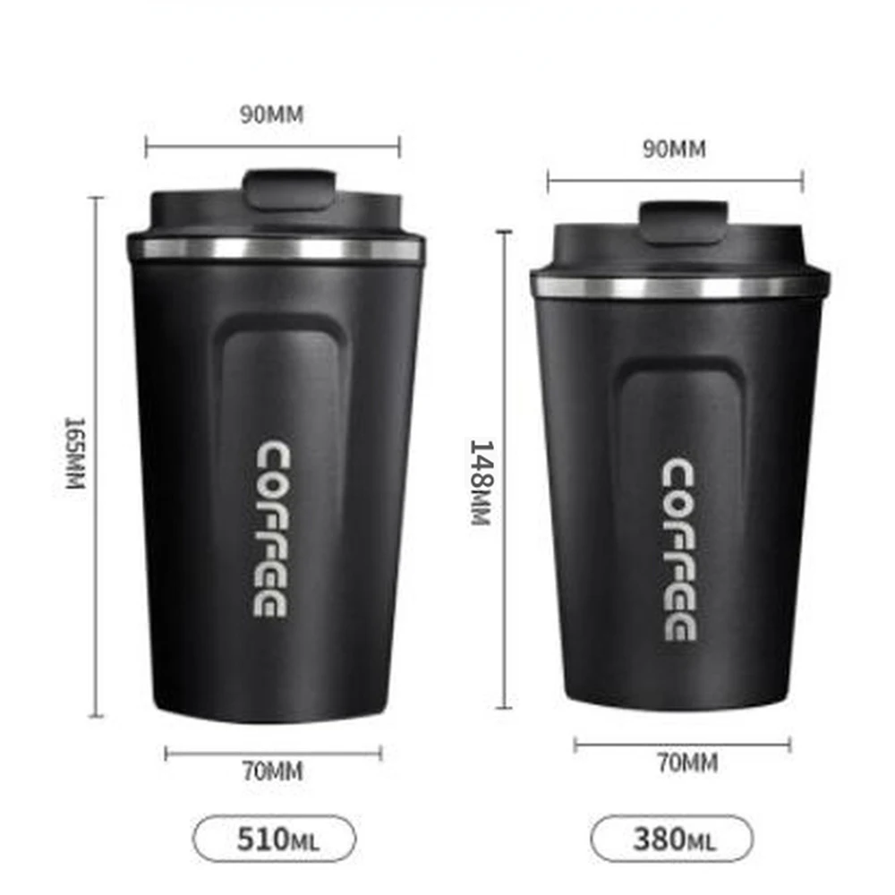 Stainless Steel Thermos Cup Smart Coffee Tumbler with Intelligent Temperature Display Portable Travel Mug 380ml 510ml