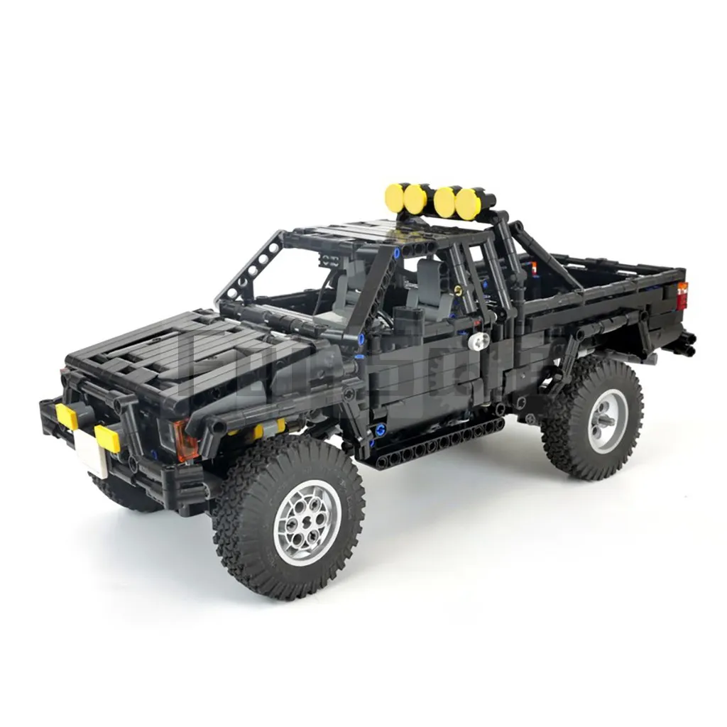 Moc-43124 Xtra Cab 4X4 Pickup Truck (Hilux) -Ritorno Al Futuro Di Rm8 Garage Building Block Modello Impiombato Giocattolo Puzzle Bambini