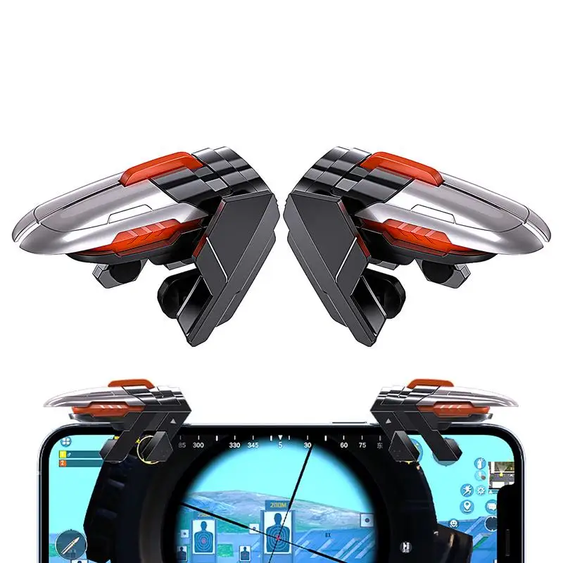 

Portable Mobile Game Controller New Game Trigger ForPUBG Multipurpose Phone Game Controller Gamepad Joystick With 4 Triggers