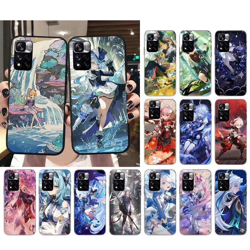 

Genshin Impact Anime Phone Case For Xiaomi Redmi Note 12 Pro 11S 11 10 Pro 10S 12R 12S 12 ProPlus Redmi 10 9C
