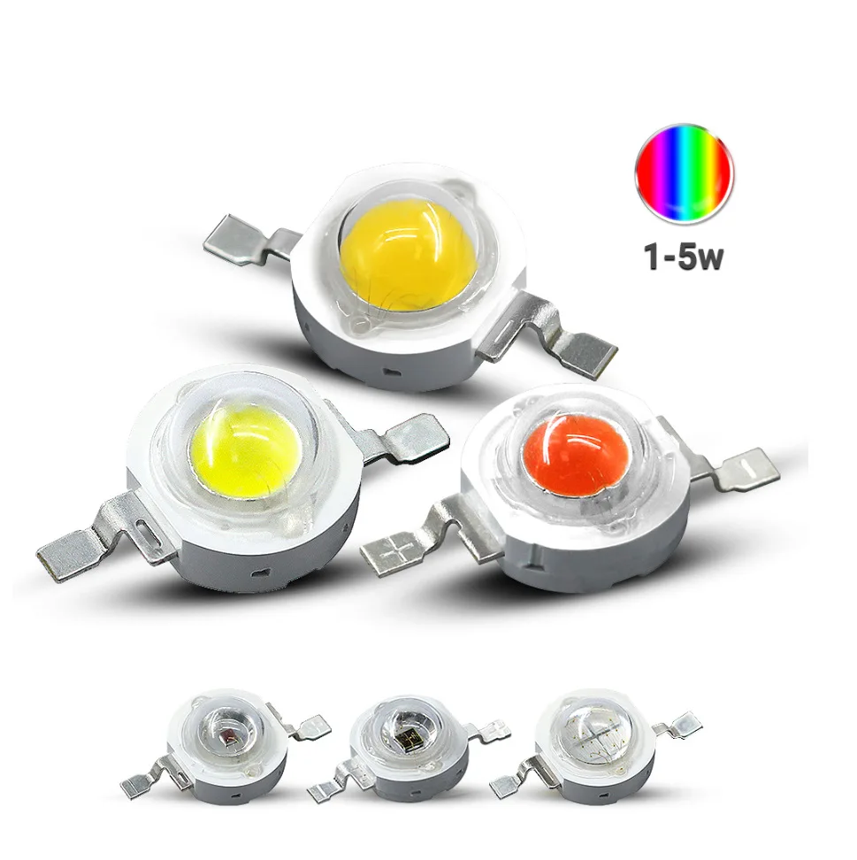 

3W Hgh-Power LED Bead LED Single Lamp Patch HandKerchief Lamp Spotlight Flashlight Bulb White WarmBlue Light