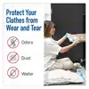 5 Pack Vacuum Compression Bags For Clothes 40x60cm 60x80cm 80x120cm Transparent Plastic Double-Zip Seal Airtight Storage Bag 2