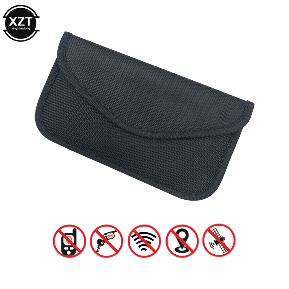 Faraday - Borsa per chiavi dell'auto, confezione da 2 pezzi, per blocco del segnale delle chiavi dell'auto, custodia RFID per la sicurezza dell'auto