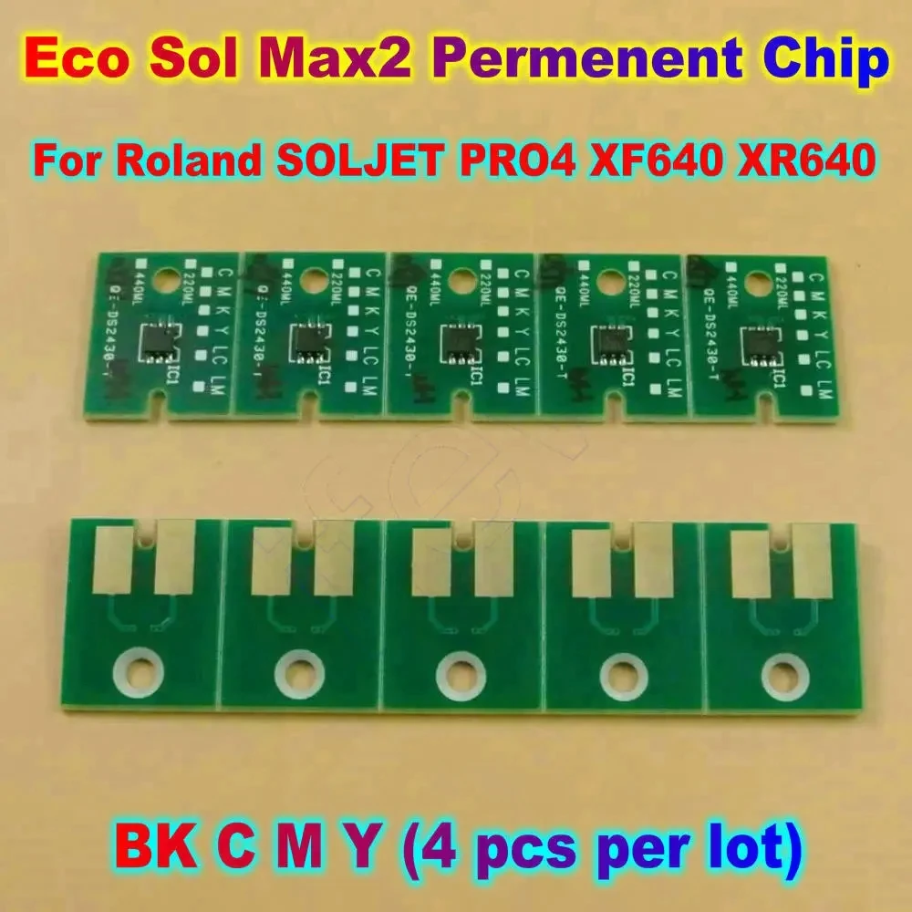 

Printer Ink Chip Max2 Permenent Cartridge Chips For Roland Eco Sol for SOLJET PRO4 XF640 XR640 Auto Reset Chips Eco Sol Max 2