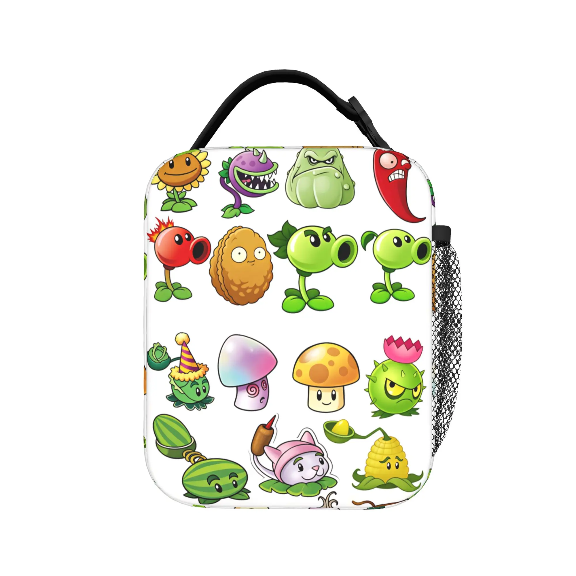Insulated Plants Vs Zombies Character Lunch Tote – Waterproof Picnic Cooler Bag