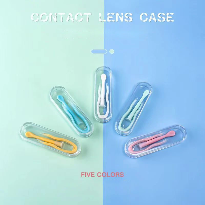 Contact Lenses Tools Ksseye 1 Set Multicolor Contact Lenses Tweezers and Suction Contact Wearing Tool Clip Tool Lens Inserter Remover Eyewear