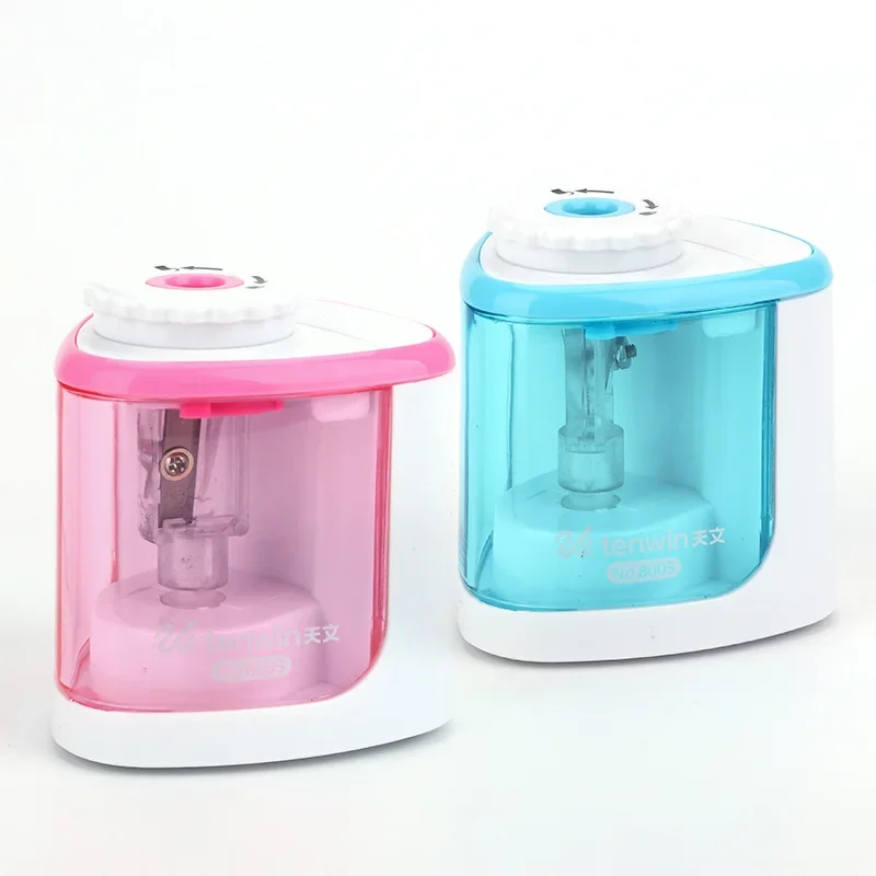 휴대용 자동 연필 깎이, 전기 수동, 2 in 1, 자동 연필 깎이, 어린이 성인 문구, 인기