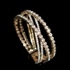 Fashion Full Handmade Rhinestone Bracelet Geometric Open Bracelet Ladies Bracelet Bridal Bracelet Wedding Jewelry Gift 2