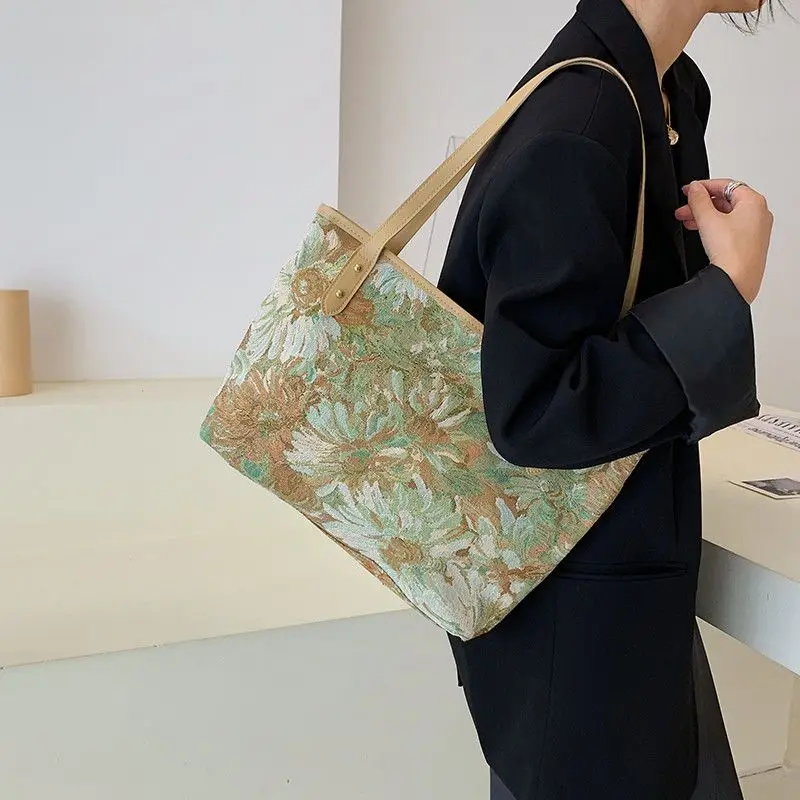 Tote Bag for Women College Work Travel Handbag Luxury Canvas Bag