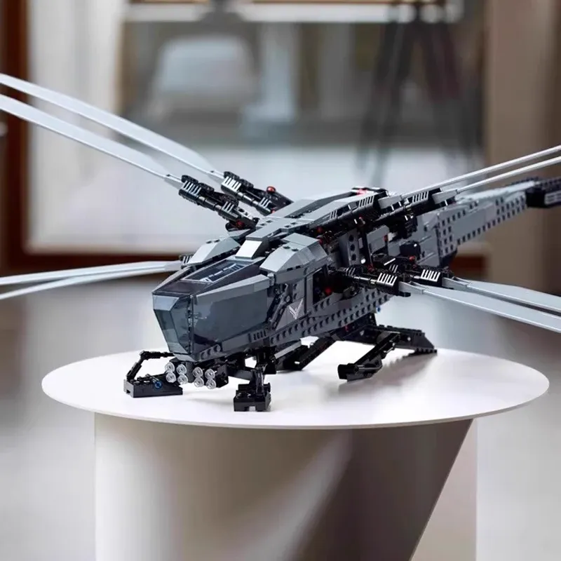 legolcks Icons Technical Dune Atreides Royal Ornithopter Model Building Blocks MOC Creative Aircraft Bricks Toys For Kids Gifts