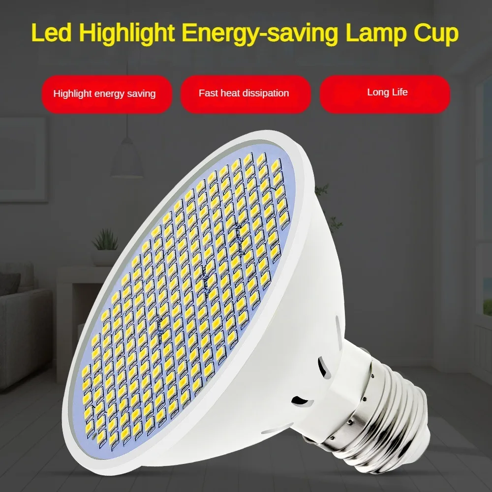 300 Leds 2835 LED Bulbs 85-265V E27 Lamp Spotlight Bulb 200 Leds Lampara 220V  Led Spot Light Efficient Heat Dissipation