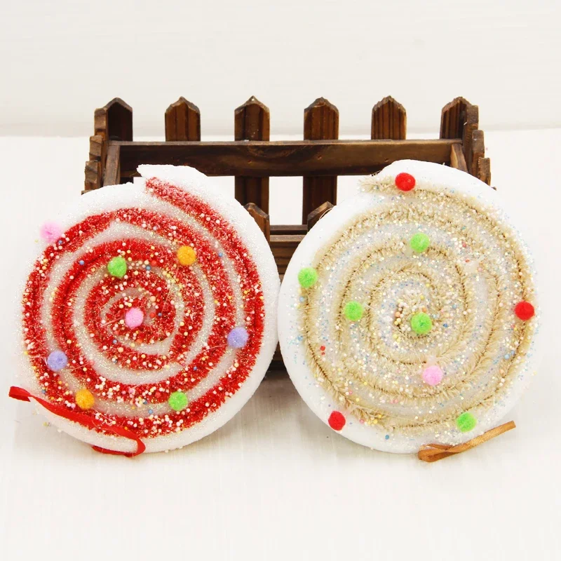 

Рождественские украшения, диаметр 12 см, орнамент для рождественской елки, украшение для окна