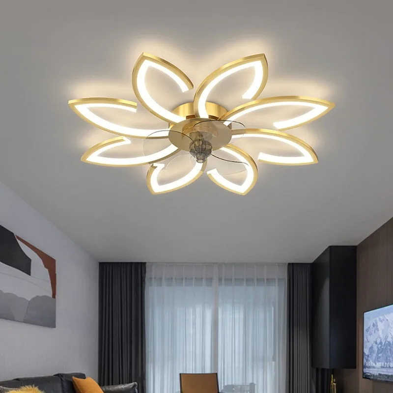 

Ceiling Fans with Lights Remote Control Indoor Lighting for Living Room Bedroom Home Decor LED High Brightness Fan Lamp