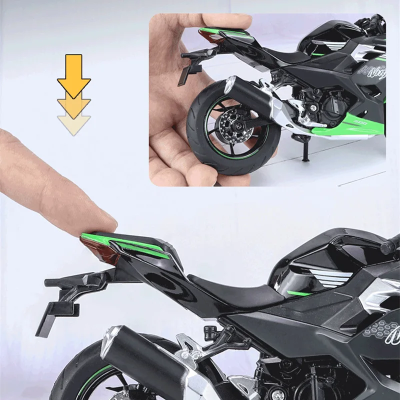1/12 Kawasakis Ninja 400 Racing Cross-country Motorcycle