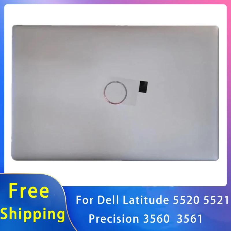 

New For Dell Latitude 5520 5521 Precision 3560 3561 Replacemen Laptop Accessories Lcd Back Cover With LOGO Silvery Grey 094D8X