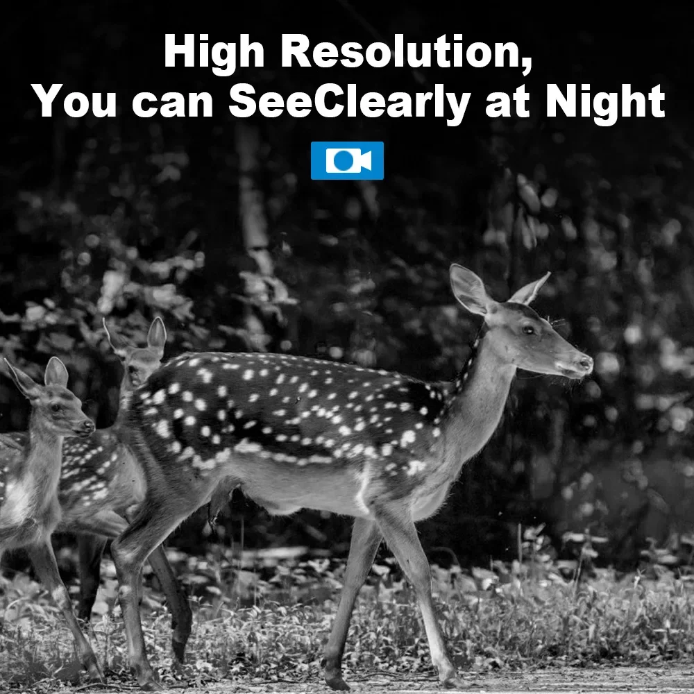 4G LTE Wildlife Solar Hunting Camera APP Wireless Infrared Night Vision Monocular PIR Detection 2.5K 14MP with Solar Panel 3
