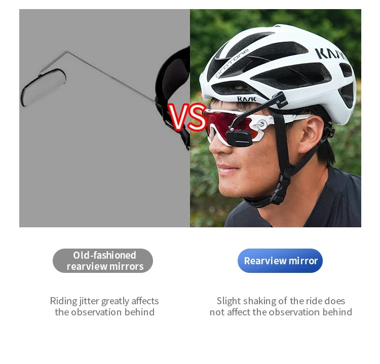 Description Picture 5 of itemRrskit Bicycle Goggles Rearview Mirror Cycling Sun Glasses Rearview Mirror Wide Range Reflector Adjustable Bike Back Sight