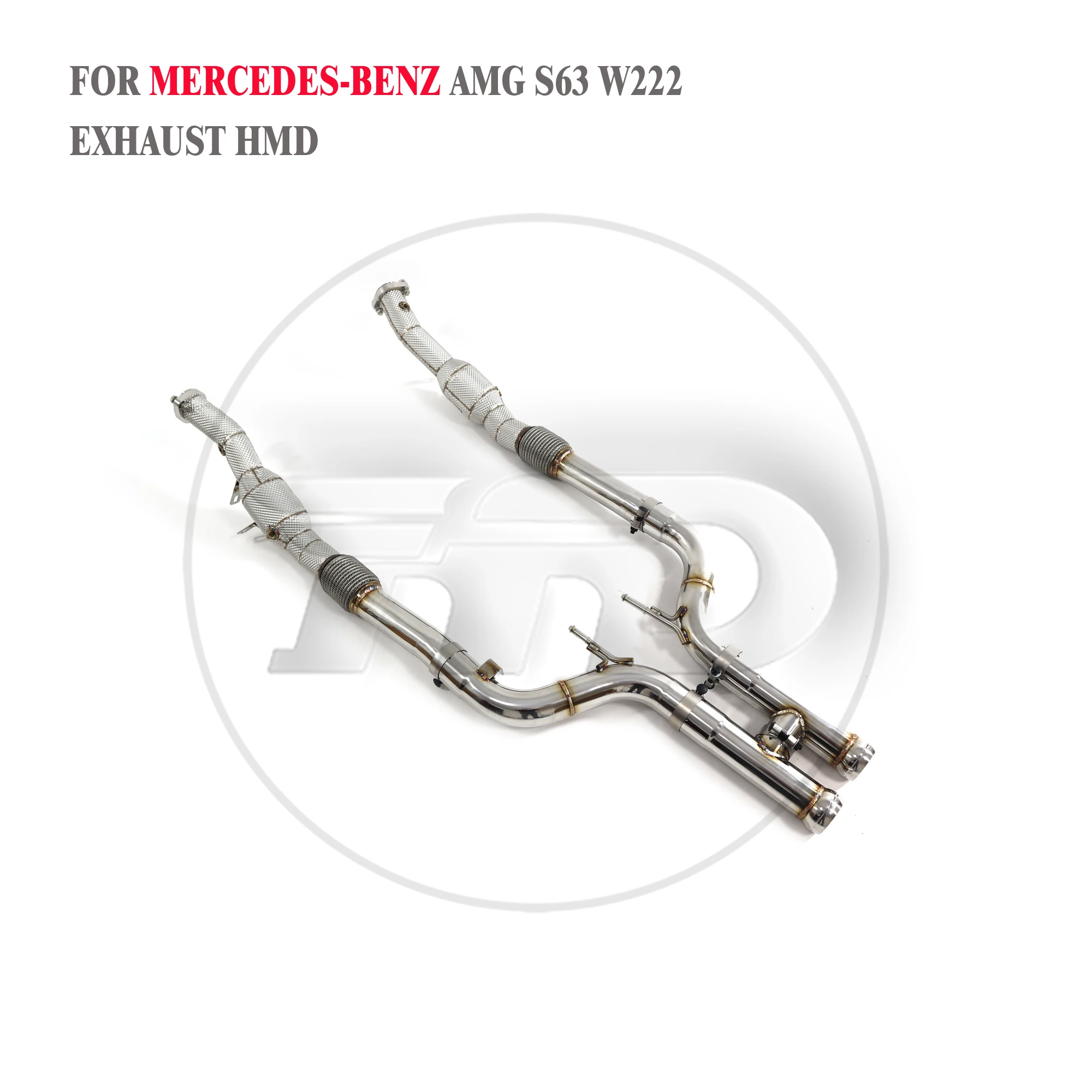 

HMD Exhaust System High Flow Performance Downpipe for Mercedes-Benz AMG S63 W222 5.5T 2013-2017 Catted Catless Pipe
