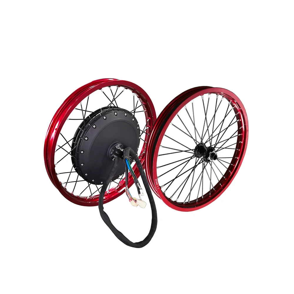 Super Power Electric Bike Conversion Kit with Battery, 72V 8Kw 8000W Motor, Electric Bicycle Part,