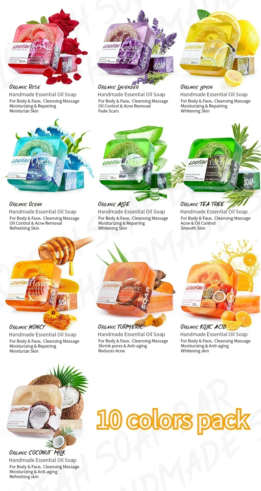 10 colors pack