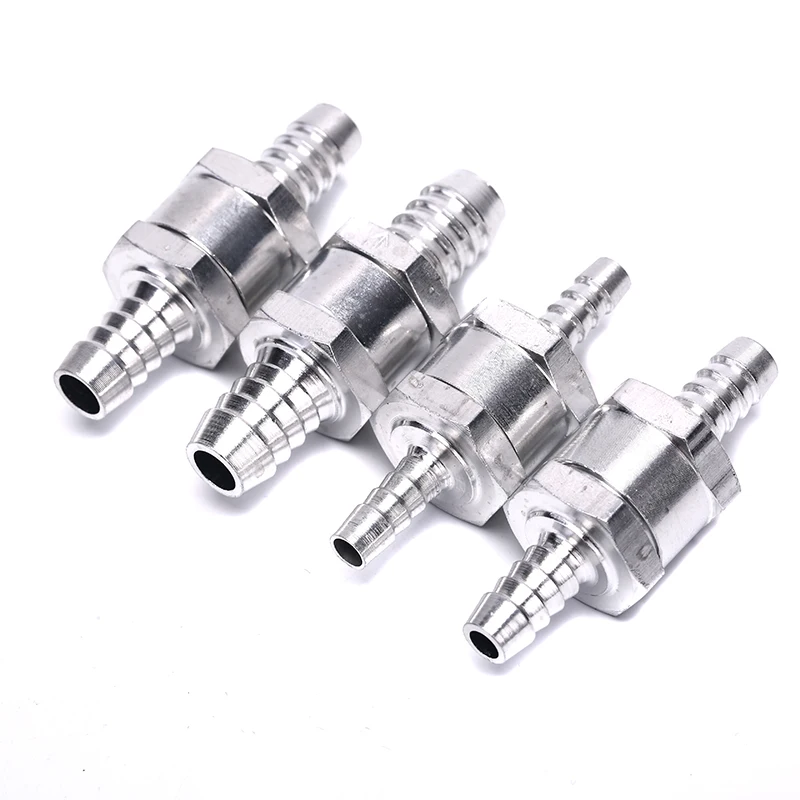 Check Valve One-way Valve 6/8/10/12mm 4-size Aluminum Alloy Fuel One-way Check Valve Installation Carburetor Automobile Motorcycle
