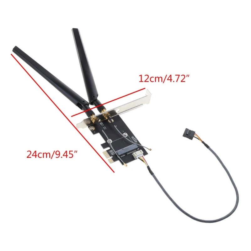 미니 PCI-E를 PCI-E 어댑터 WiFi 및 호환 가능으로 업그레이드했습니다.