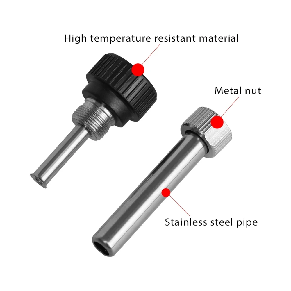 3pcs/set For 936 Soldering Station Iron Handle Accessories Socket+Nut+Electric Wood Cannula Iron Tip Welding Tools