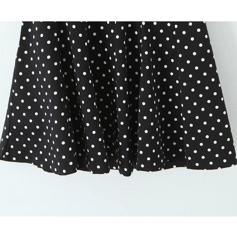 2025 Women Fashion Polka Dot Printed Bow Halter Dress Female Sexy Sleeveless Short Dress Casual Chic Backless Summer Dress