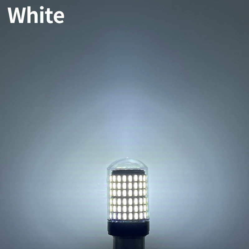 thumbnail image 1 of 2 bombillas LED para coche 1156 BA15S P21W BAU15S PY21W 1157 BAY15D 7443, 144SMD, luz de señal de giro y marcha atrás CanBus, 1 of 5