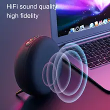 

Wireless Bluetooth Speaker Desktop Convenience Seven Lights Subwoofer Plug Card Usb Cloth Audio Compatible High Fidelity