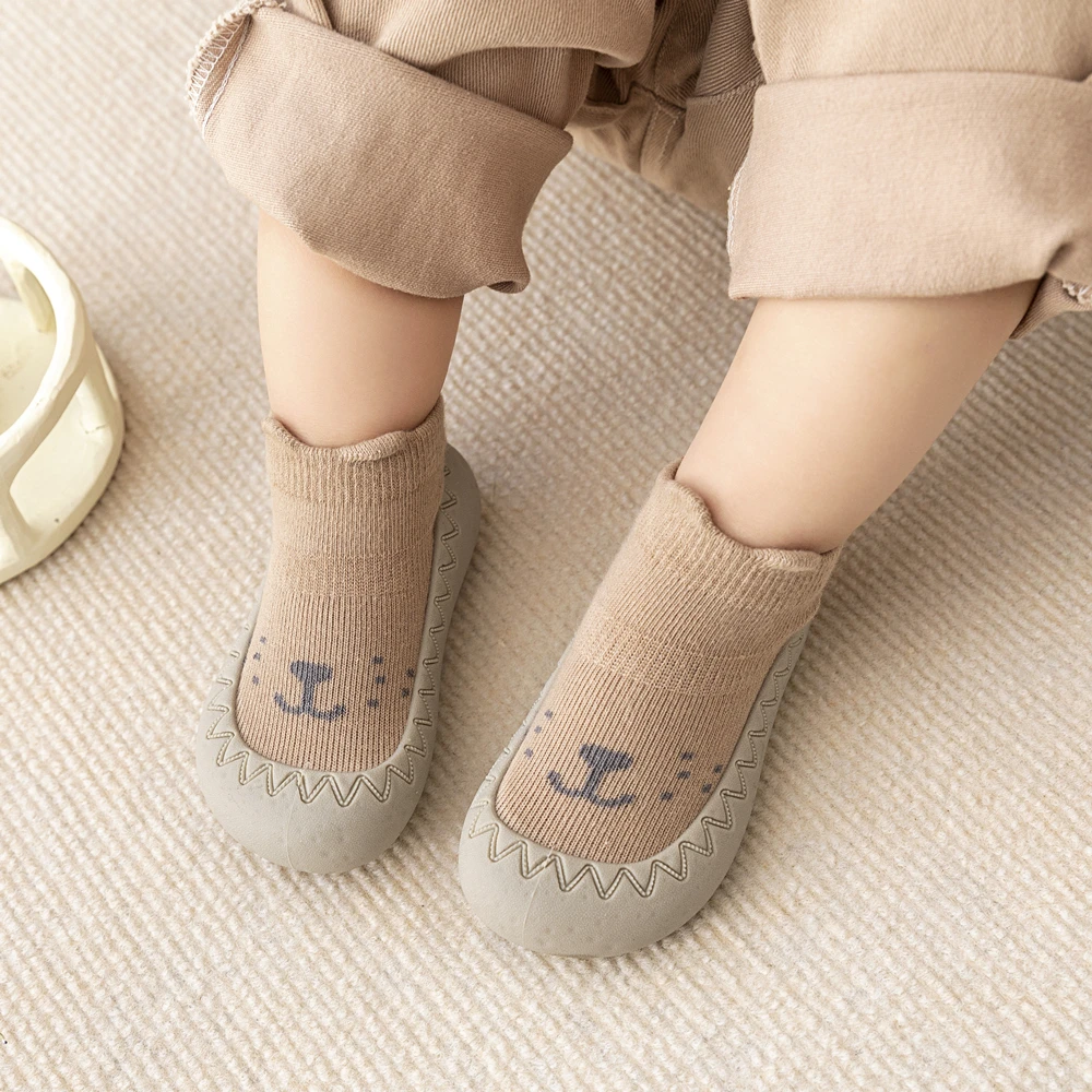 Baby Shoes Infant Boy Girls Soft Rubber Sole Floor Sneaker Booties First Walker