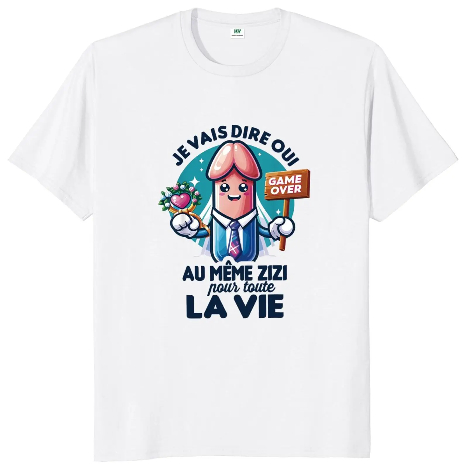 

Funny Team Bride T Shirt French Text Bridesmaid Night Party Gift Tee Tops 100% Cotton Unisex O-neck Soft T-shirts EU Size