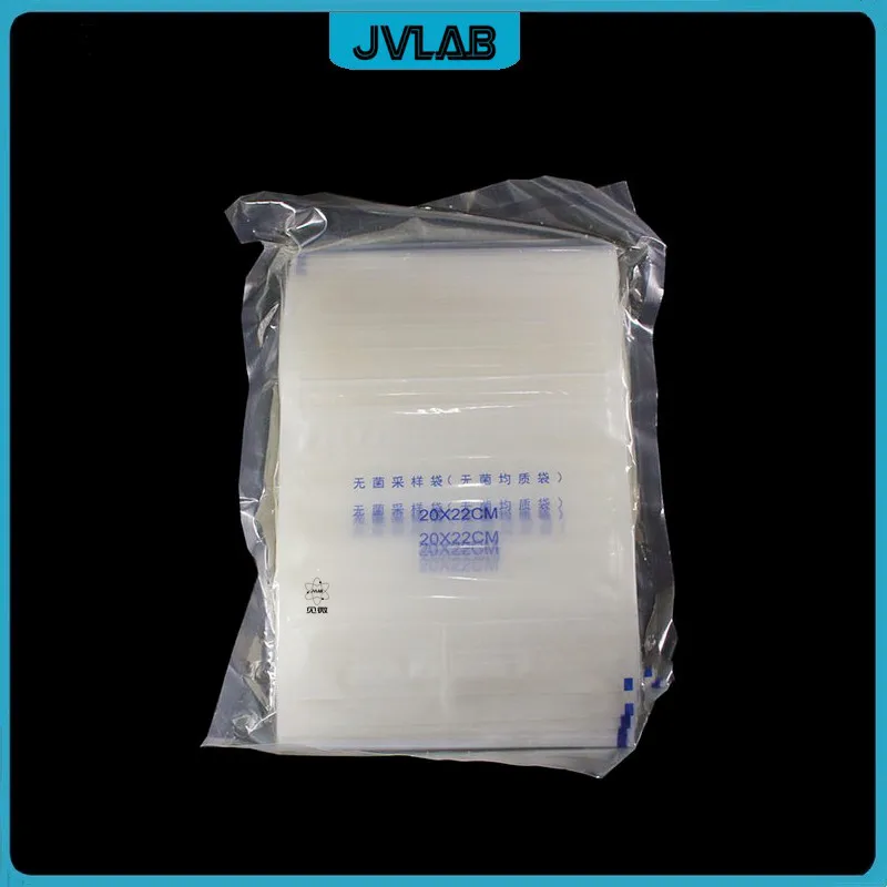Vertical Sterile Homogeneous Bag With Sealing Strip 20cm*22cm Aseptic Sampling Bag For 1L Sampler Homogenization PE 100pcs