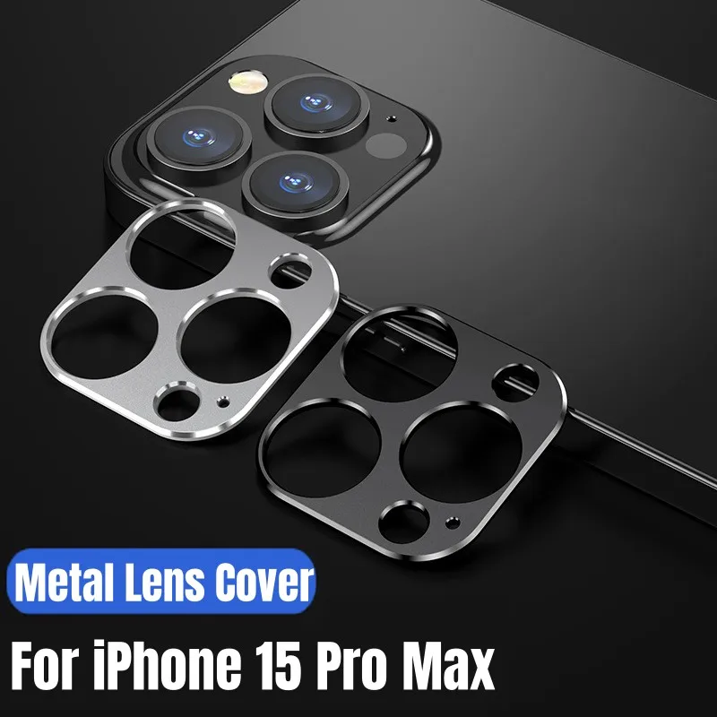 Metal Camera Protector 13 12 11 Pro Max Aluminum Lens Cover For iPhone 14 Plus 14Pro 15 pro_voghion.com