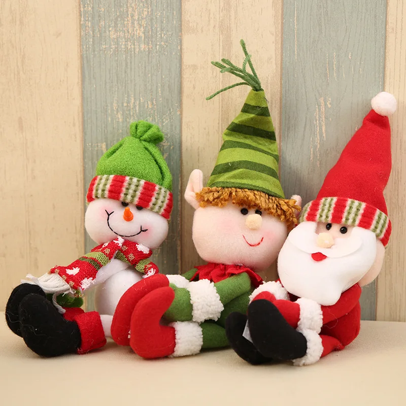

Santa Claus Snowman Elfish Bottle Small Wine Sets Cover Decorations Christmas Decoration Supplies