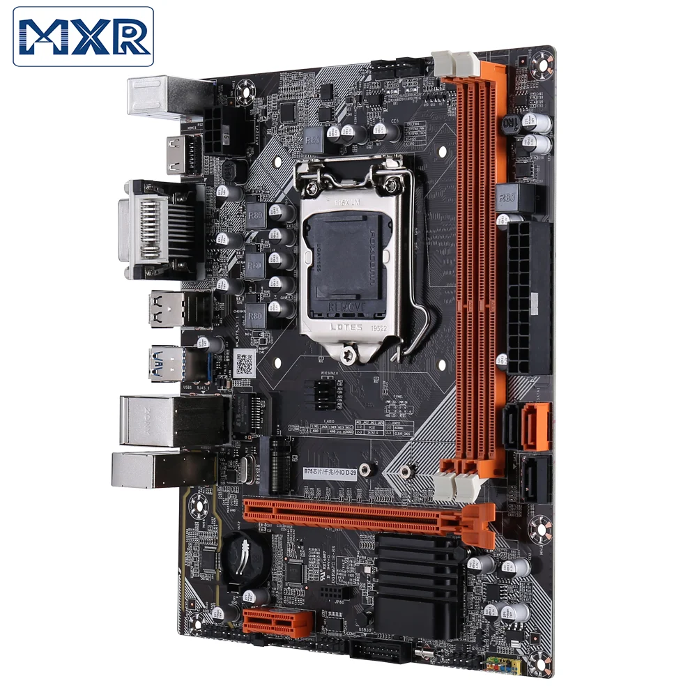 mother board gaming pc B75 Motherboard LGA 1155 M.2 for Intel i3 i5 i7 CPU Support ddr3 memory ram M-ATX LGA-1155 USB3.0 SATA3.0 pei-e vga hdmi interfa good motherboard for pc