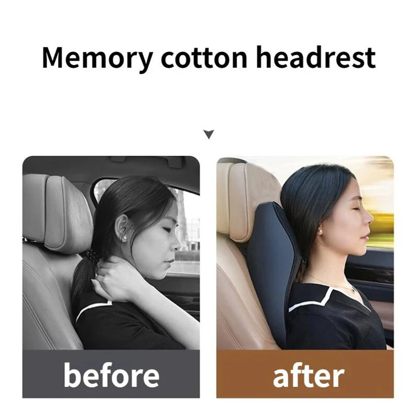 Car Seat Headrest Memory Foam Pad